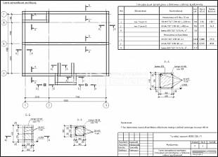 Схема армирования ростверка. Спецификация арматурных и бетонных изделий фундамента